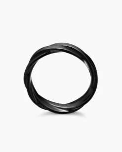 DY Helios™ Band Ring Black Titanium, 6mm
