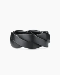 DY Helios™ Band Ring Black Titanium, 9mm