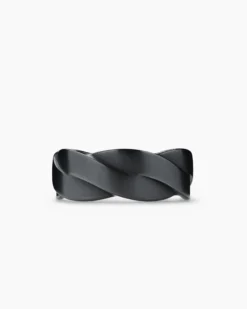 DY Helios™ Band Ring Black Titanium, 9mm