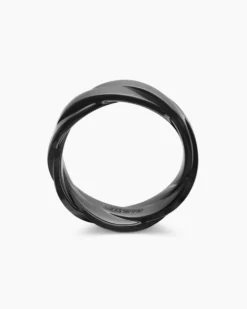 DY Helios™ Band Ring Black Titanium, 9mm