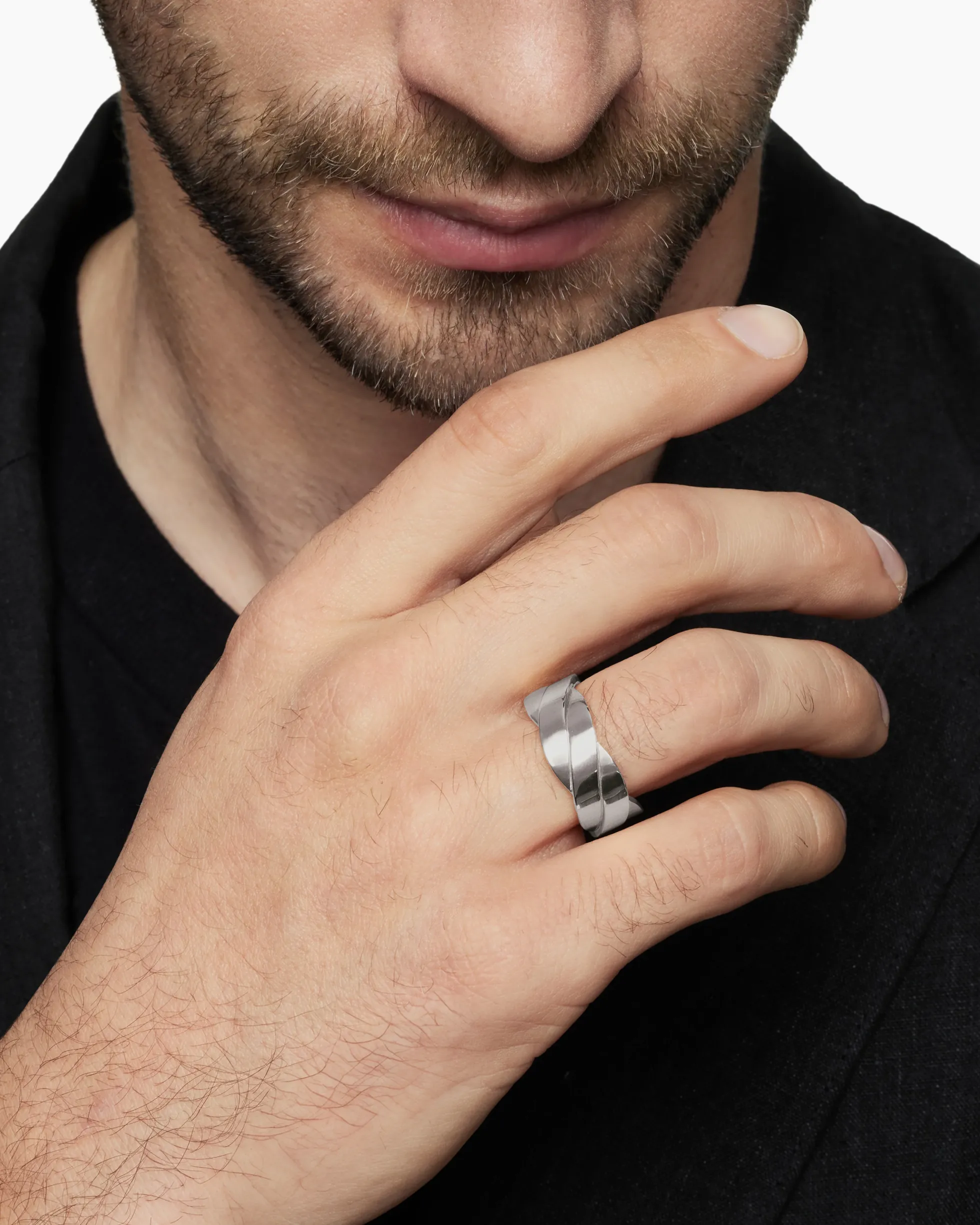 DY Helios™ Band Ring Sterling Silver, 9mm
