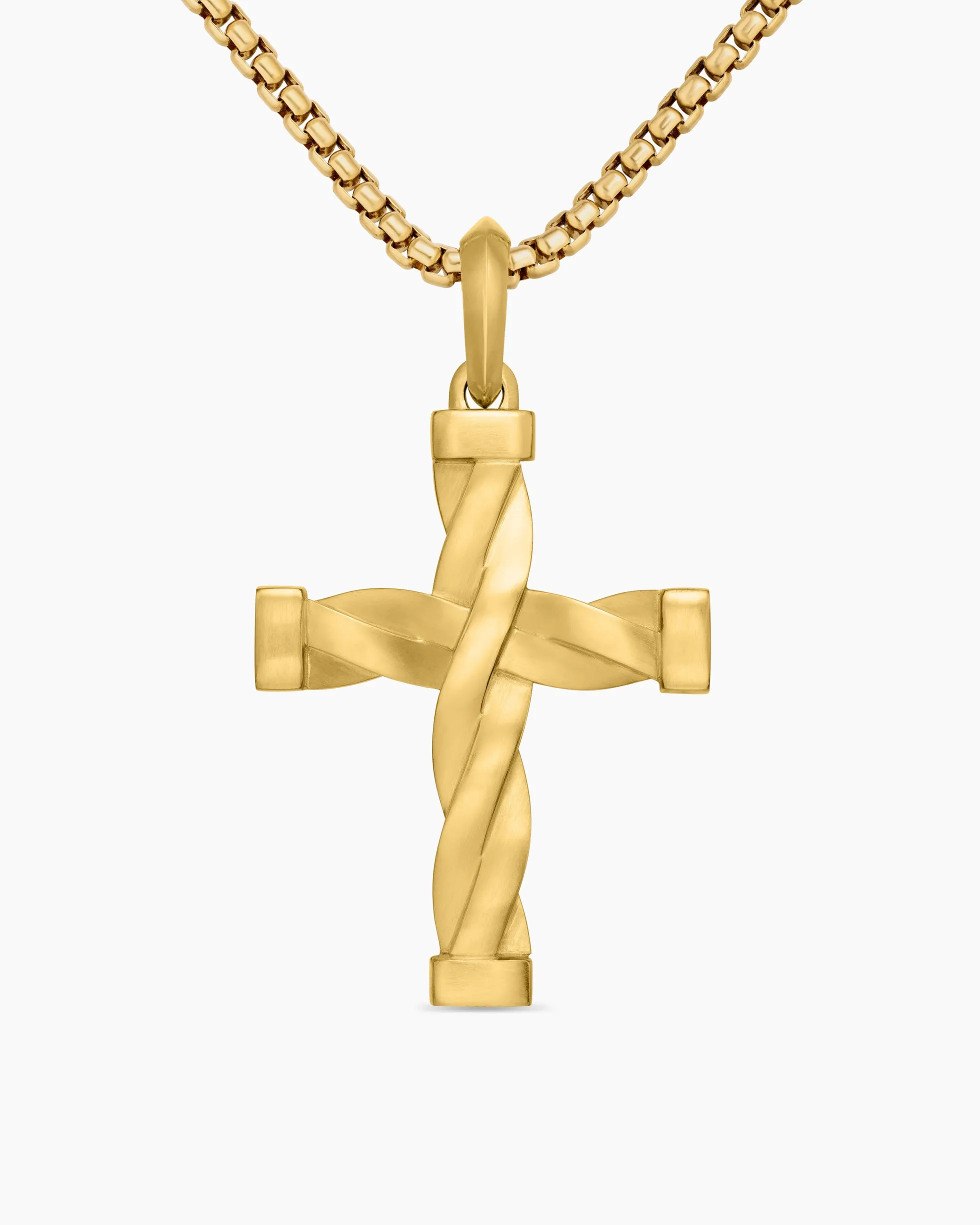 DY Helios™ Cross Pendant 18K Yellow Gold, 36mm