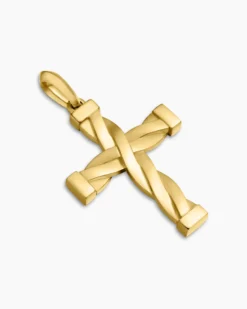 DY Helios™ Cross Pendant 18K Yellow Gold, 36mm