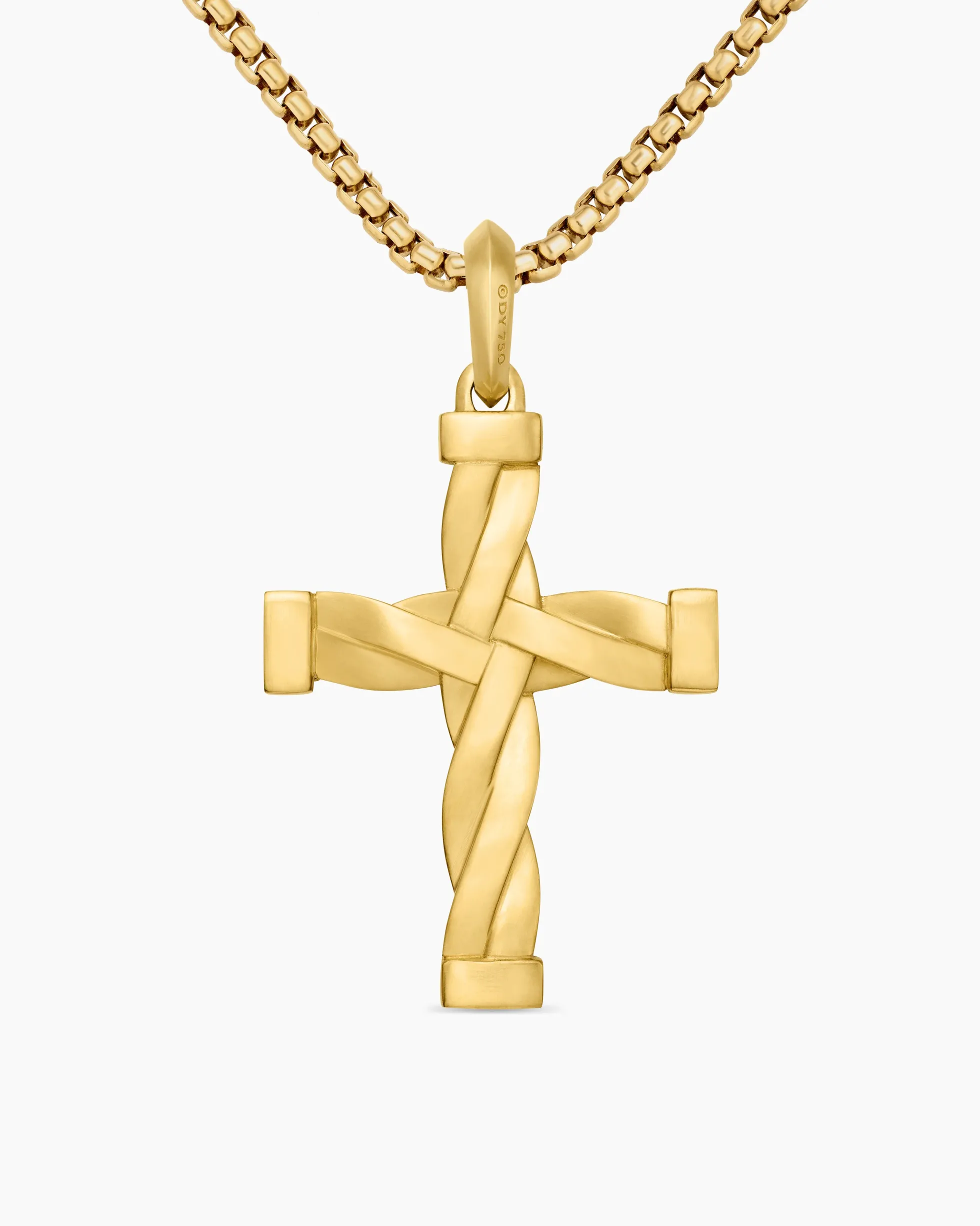 DY Helios™ Cross Pendant 18K Yellow Gold, 36mm