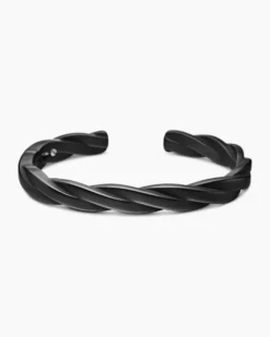 DY Helios™ Cuff Bracelet Black Titanium, 9mm