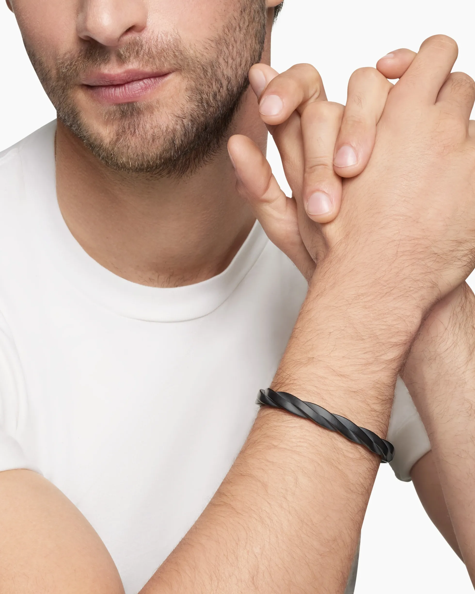 DY Helios™ Cuff Bracelet Black Titanium, 9mm