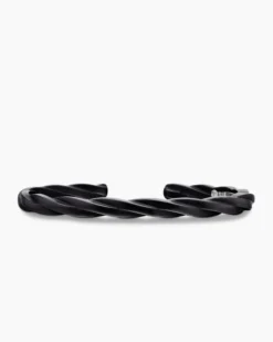 DY Helios™ Cuff Bracelet Black Titanium, 6mm