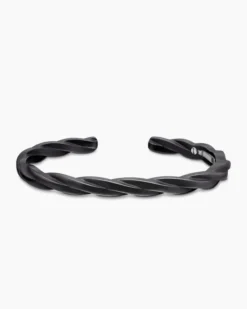 DY Helios™ Cuff Bracelet Black Titanium, 6mm