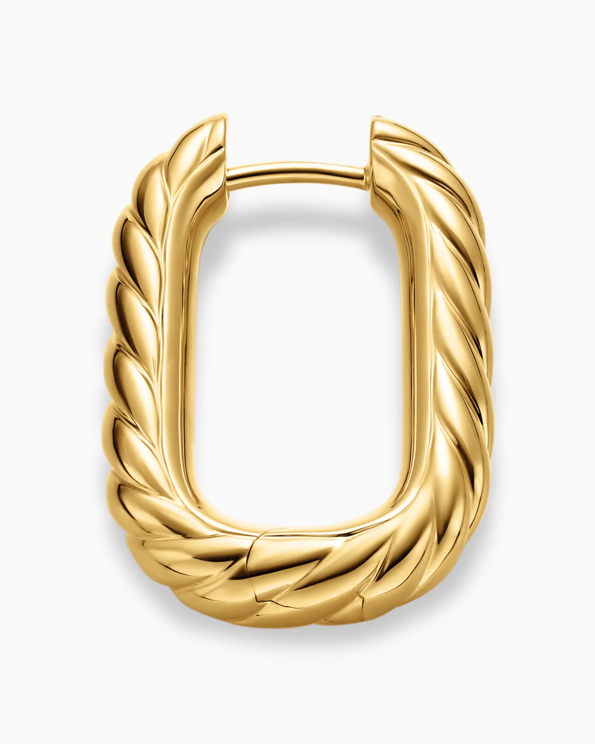 DY Madison® Cable Hoop Earrings 18K Yellow Gold, 24.3mm