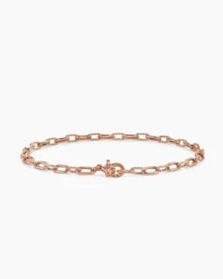 DY Madison® Chain Bracelet 18K Rose Gold, 3mm
