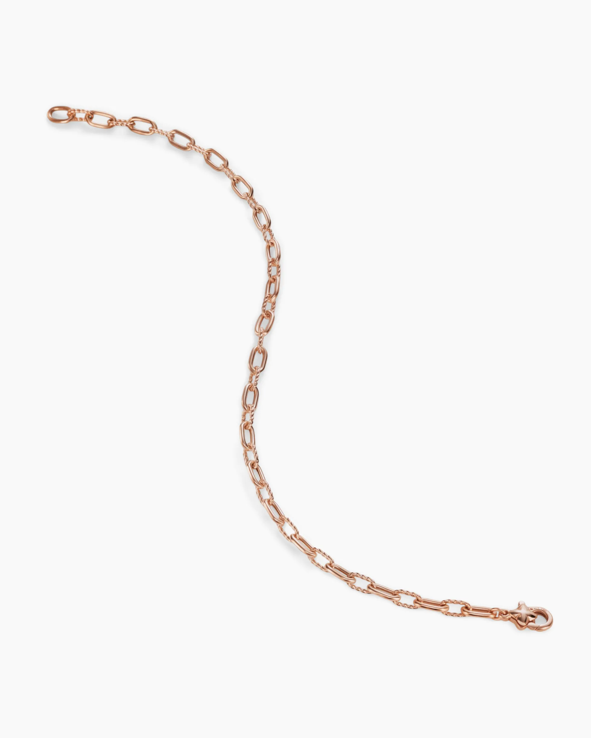 DY Madison® Chain Bracelet 18K Rose Gold, 3mm