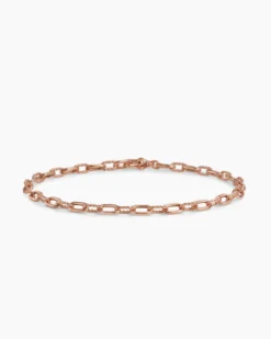 DY Madison® Chain Bracelet 18K Rose Gold, 3mm