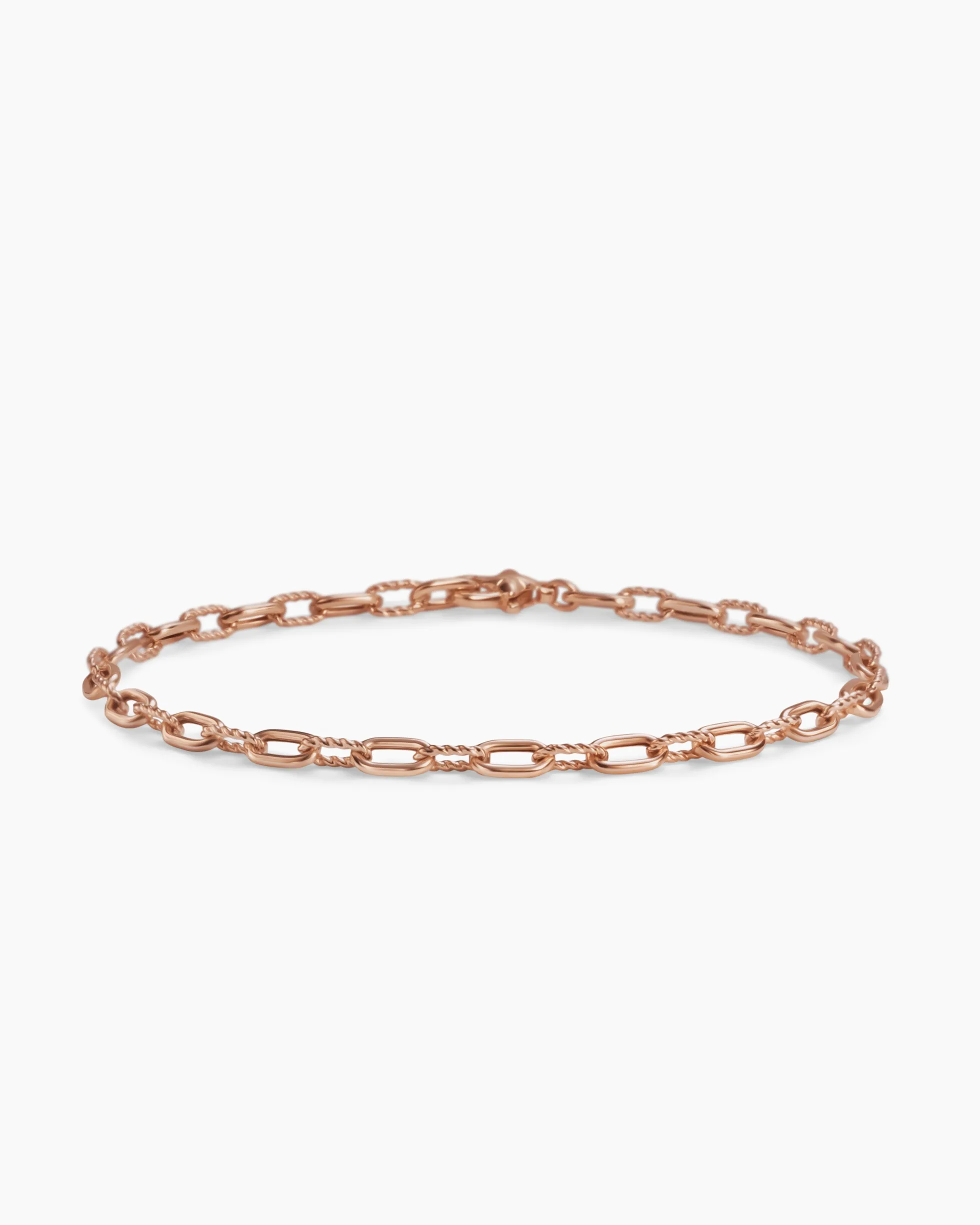 DY Madison® Chain Bracelet 18K Rose Gold, 3mm