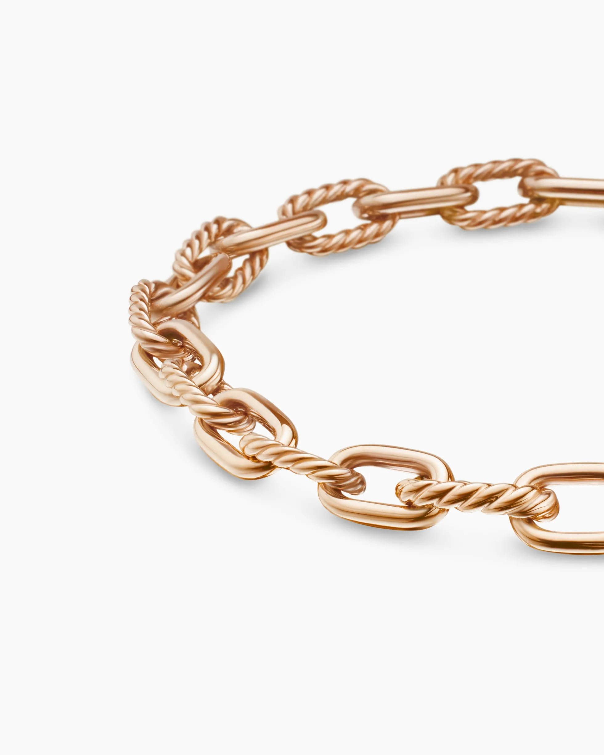 DY Madison® Chain Bracelet 18K Rose Gold, 6mm