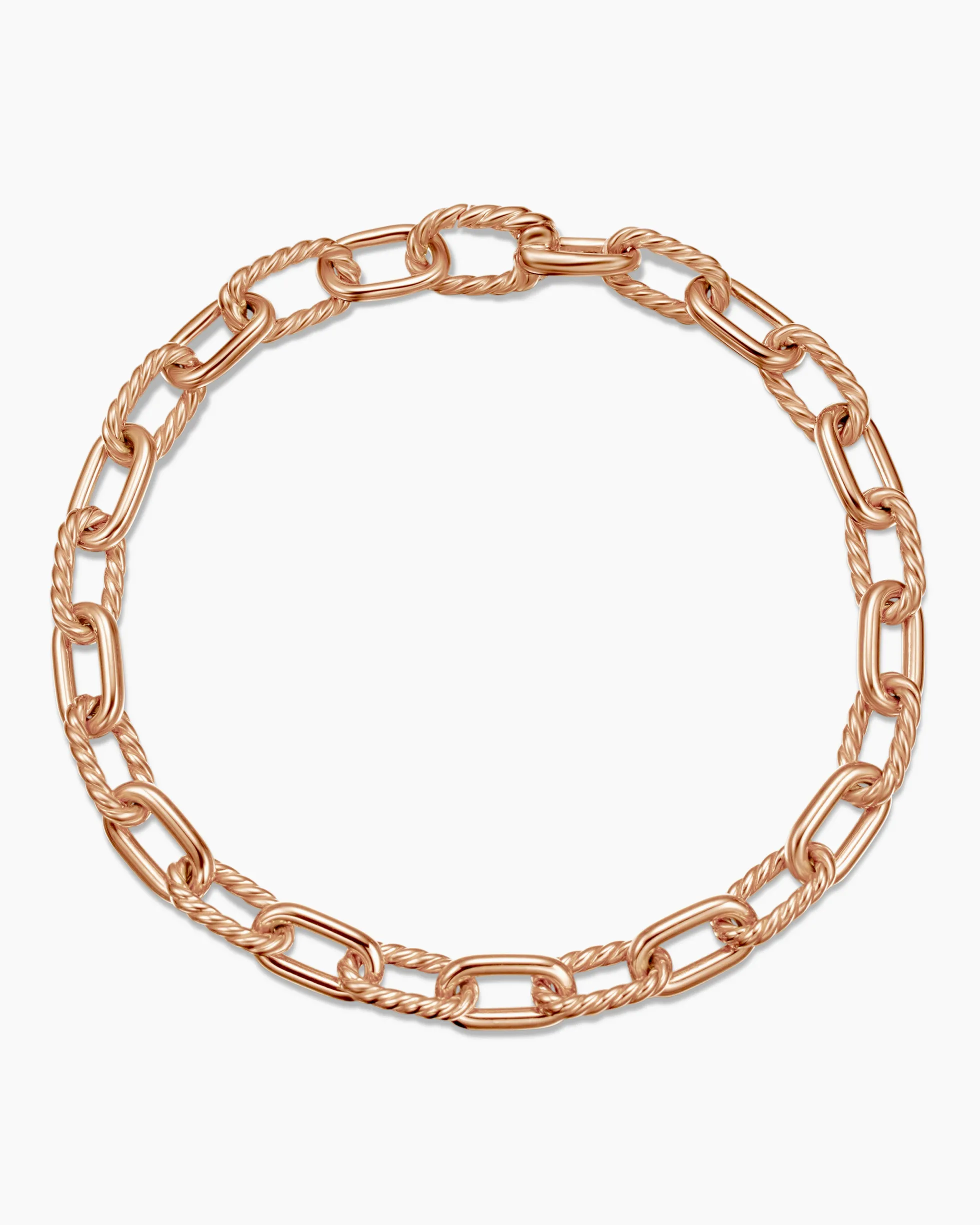 DY Madison® Chain Bracelet 18K Rose Gold, 6mm