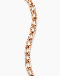 DY Madison® Chain Bracelet 18K Rose Gold, 6mm