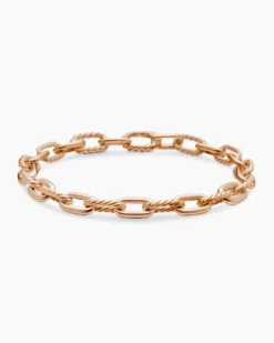 DY Madison® Chain Bracelet 18K Rose Gold, 6mm