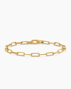 DY Madison® Chain Bracelet 18K Yellow Gold, 4mm