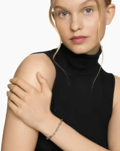 DY Madison® Chain Bracelet Sterling Silver with 18K Yellow Gold, 5.5mm
