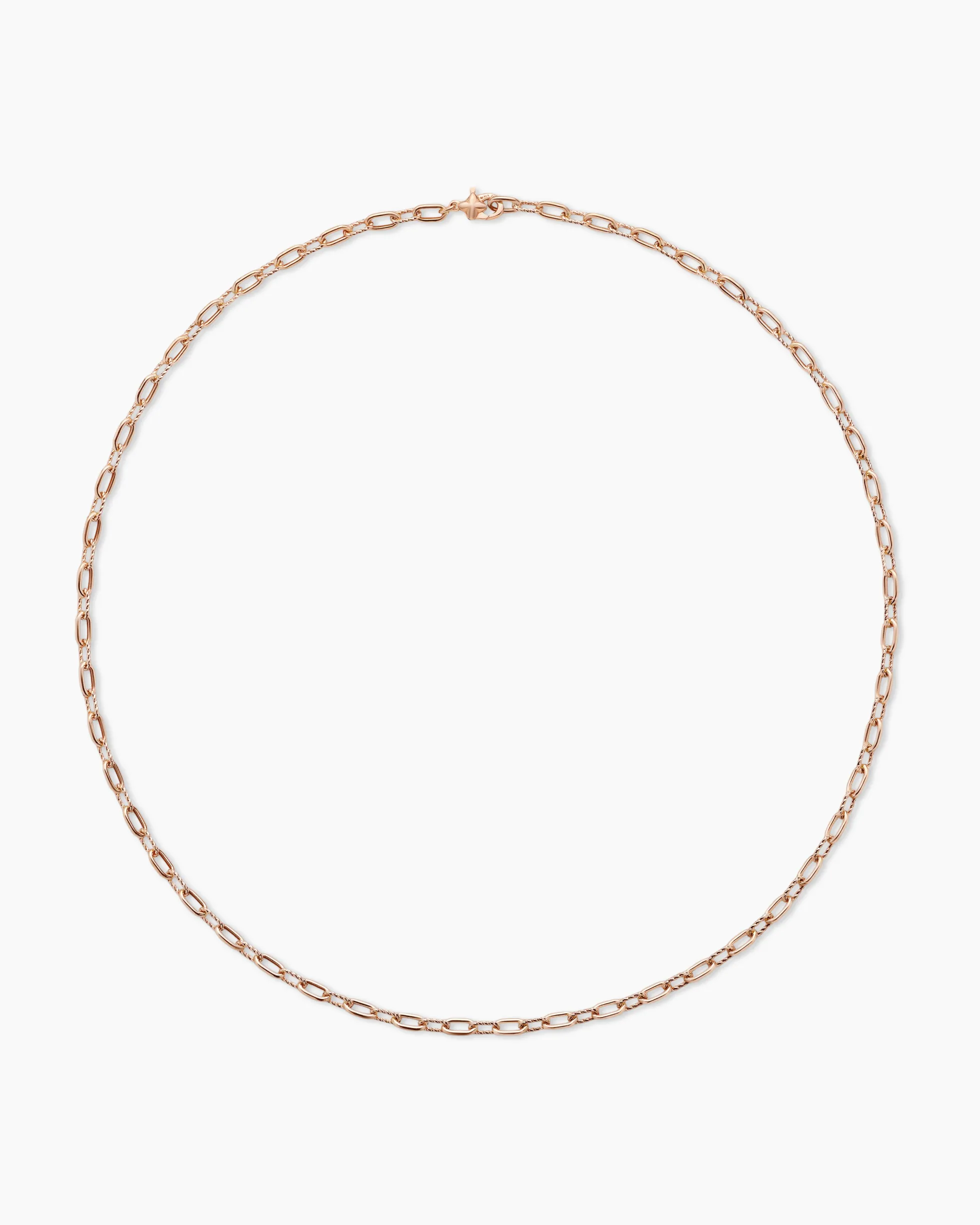 DY Madison® Chain Necklace 18K Rose Gold, 3mm