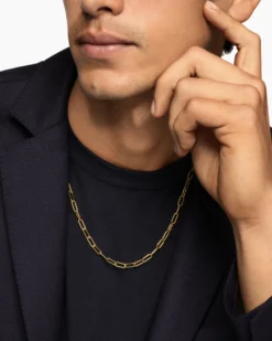 DY Madison® Chain Necklace 18K Yellow Gold, 4mm
