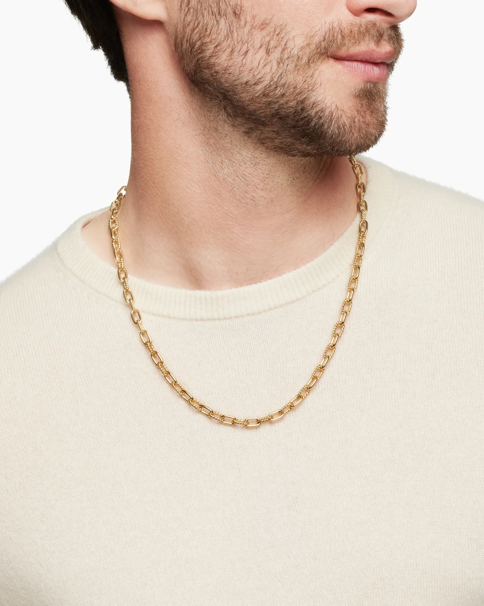 DY Madison® Chain Necklace 18K Yellow Gold, 6mm