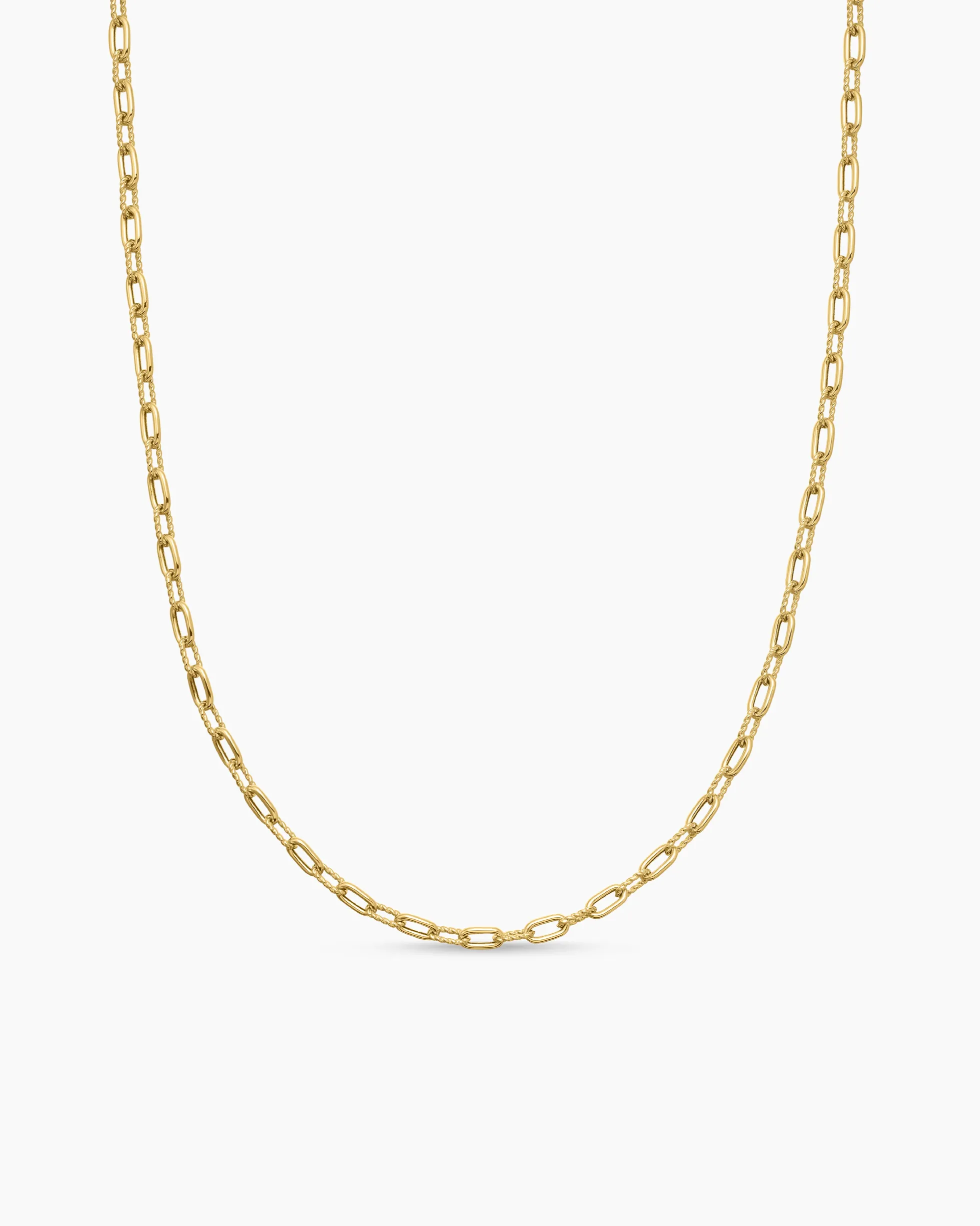 DY Madison® Chain Necklace 18K Yellow Gold, 3mm