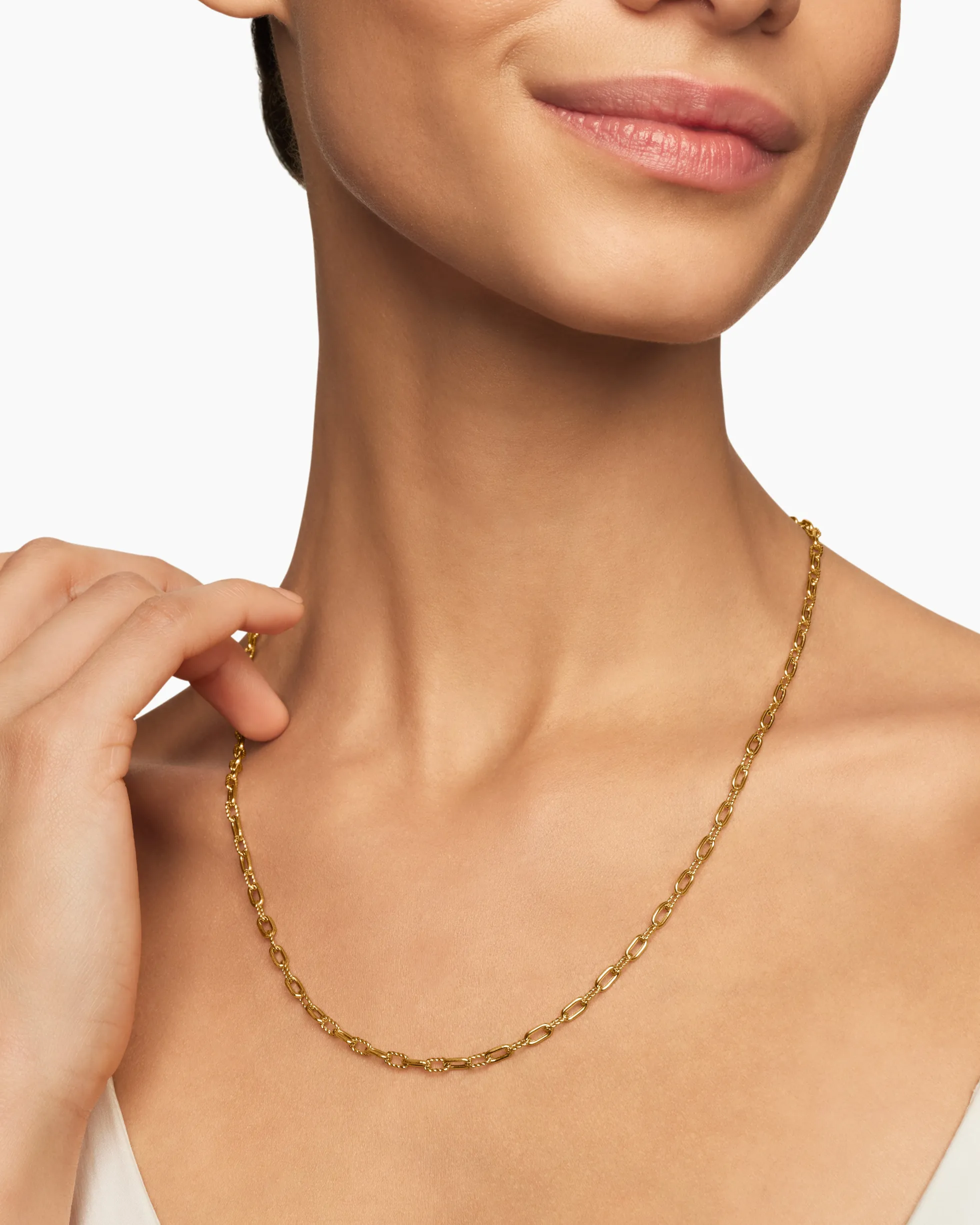 DY Madison® Chain Necklace 18K Yellow Gold, 3mm