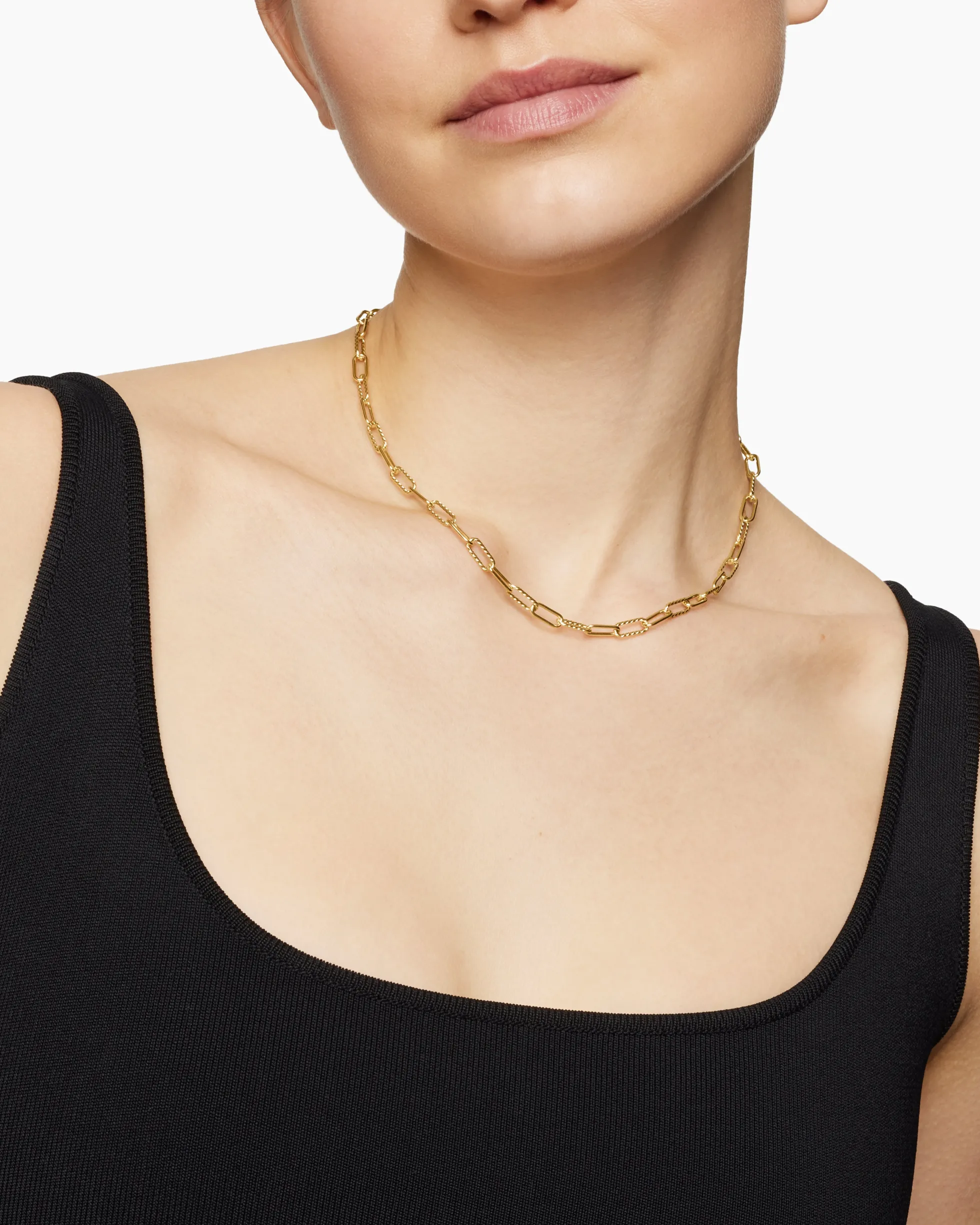 DY Madison® Chain Necklace 18K Yellow Gold, 4mm