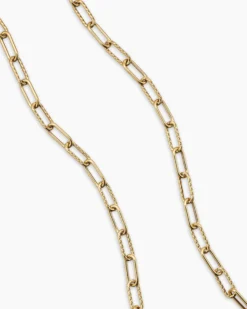 DY Madison® Chain Necklace 18K Yellow Gold, 4mm