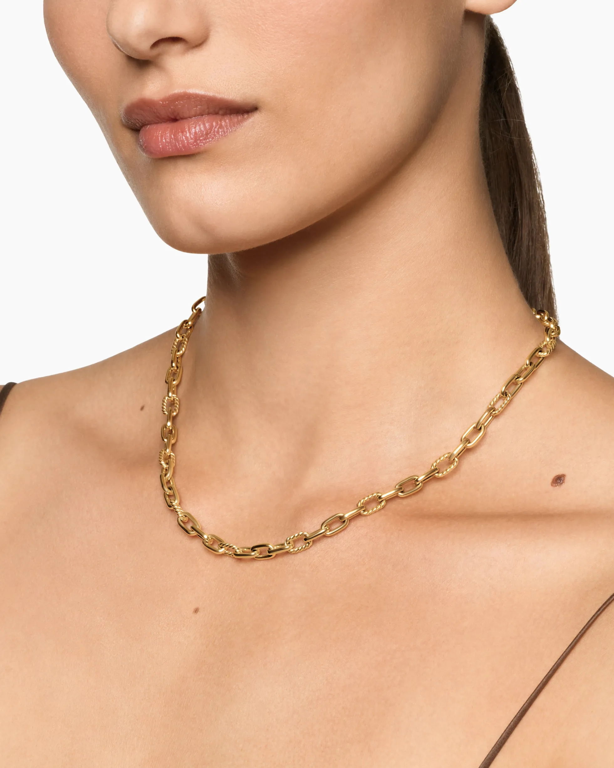 DY Madison® Chain Necklace 18K Yellow Gold, 6mm