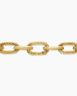 DY Madison® Chain Necklace 18K Yellow Gold with Diamonds, 11mm