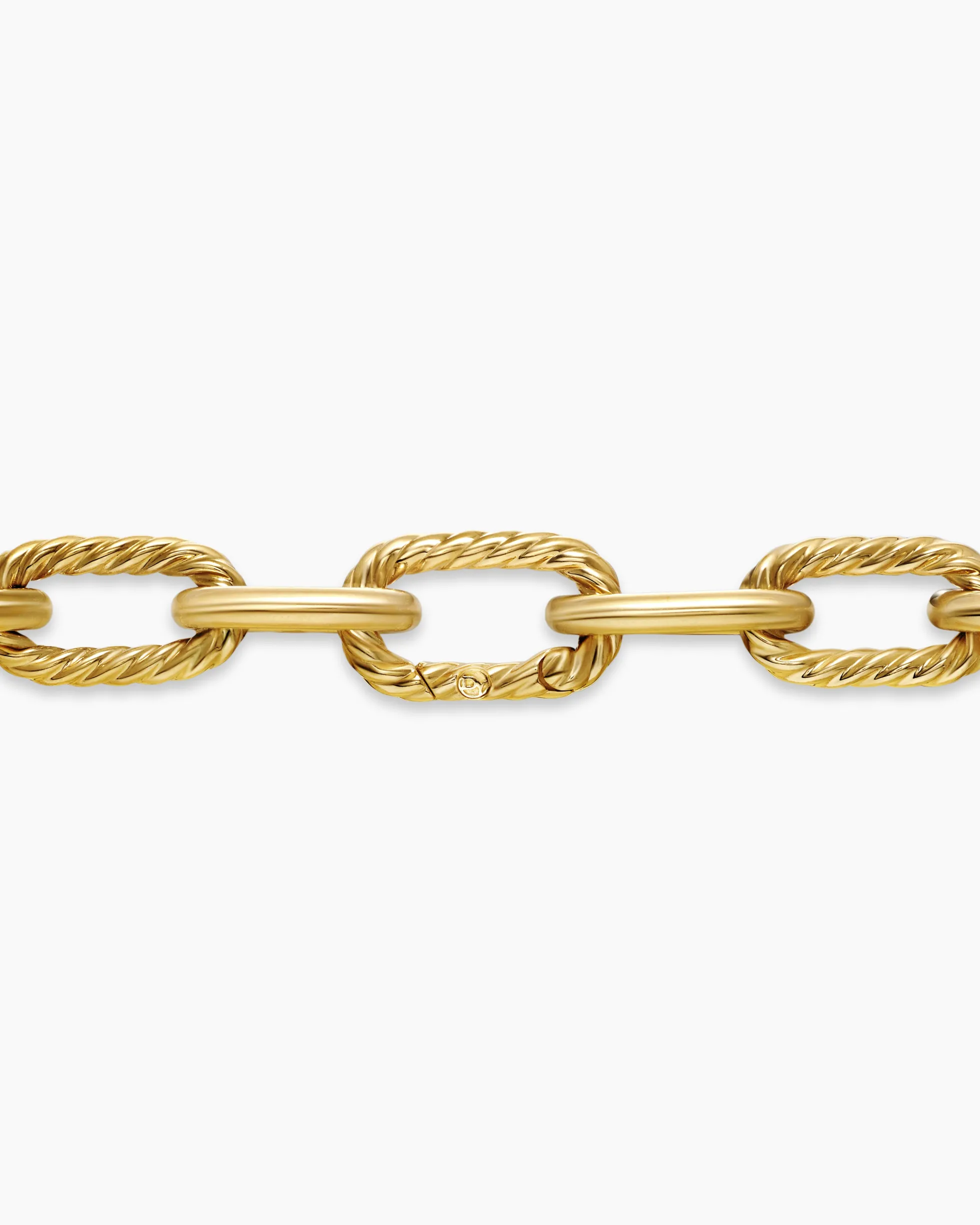 DY Madison® Chain Necklace 18K Yellow Gold with Diamonds, 8.5mm