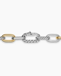 DY Madison® Chain Necklace Sterling Silver with 18K Yellow Gold, 8.5mm