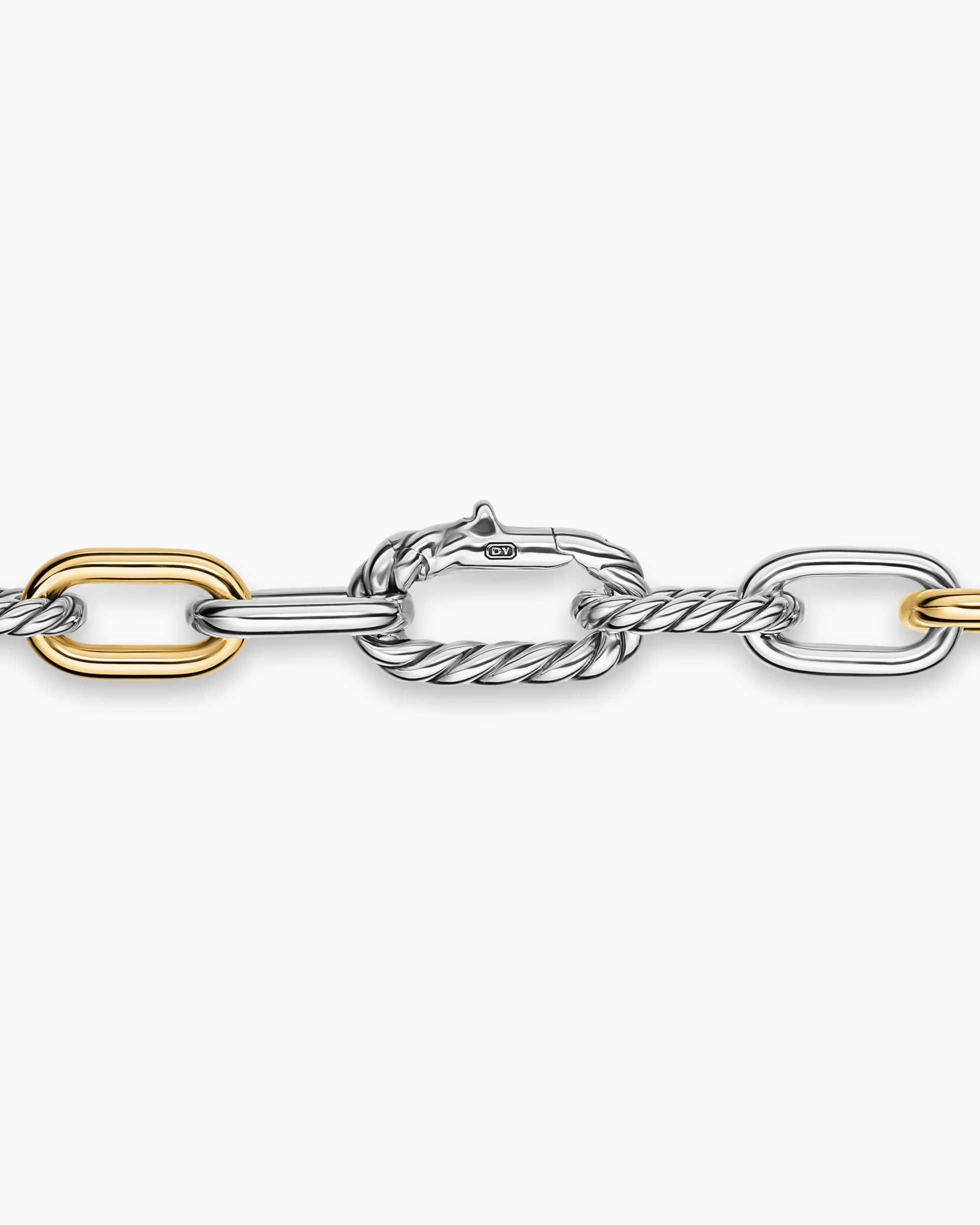 DY Madison® Chain Necklace Sterling Silver with 18K Yellow Gold, 8.5mm