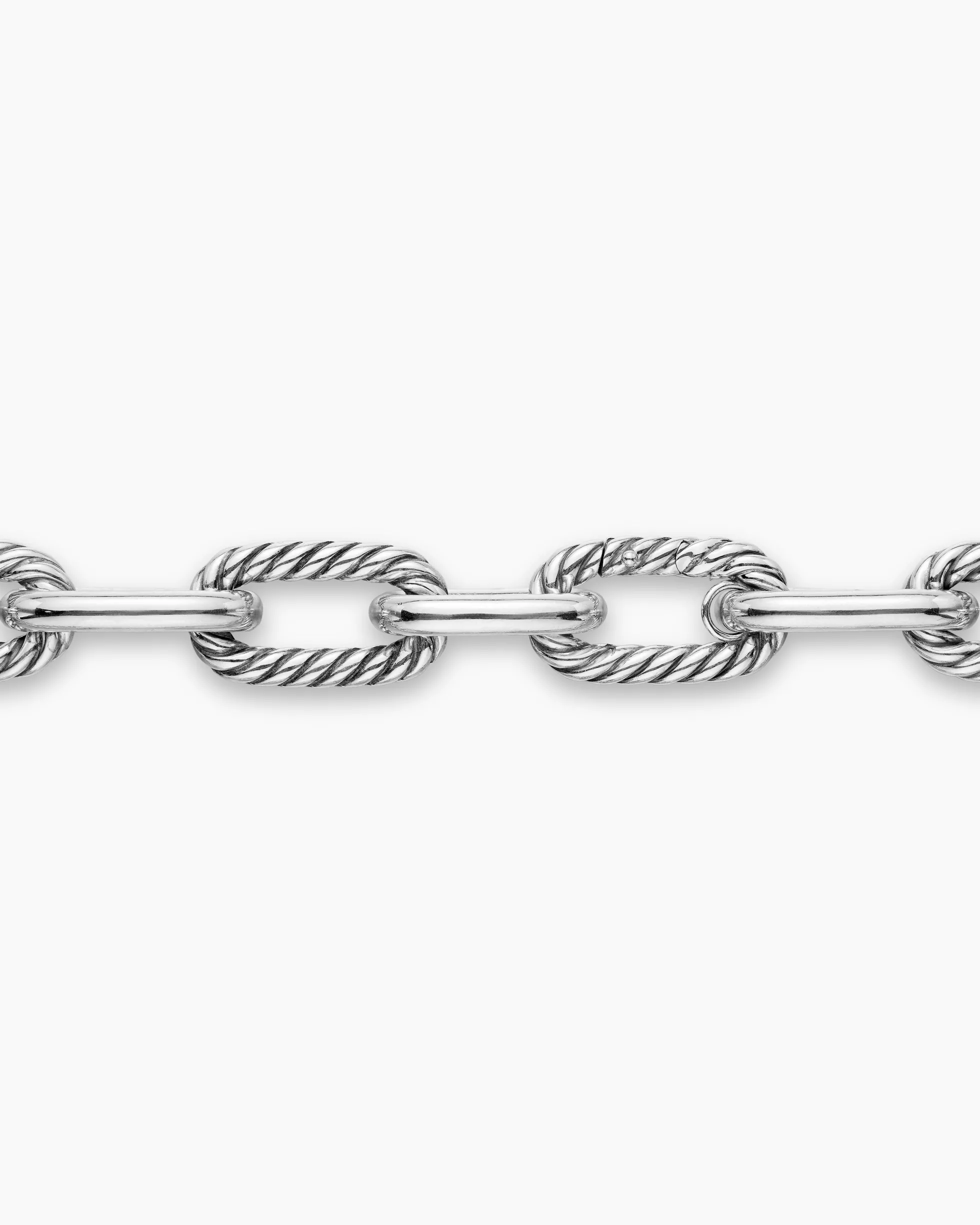 DY Madison® Chain Necklace Sterling Silver with 18K Yellow Gold, 13.5mm