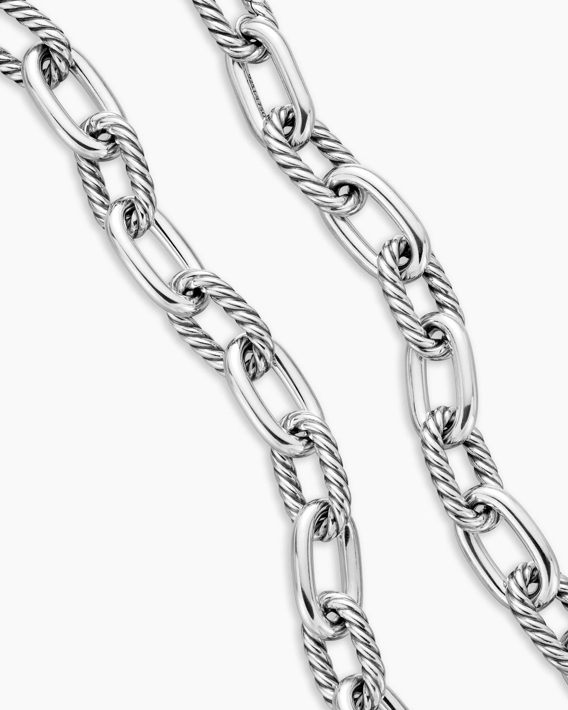 DY Madison® Chain Necklace Sterling Silver with 18K Yellow Gold, 13.5mm