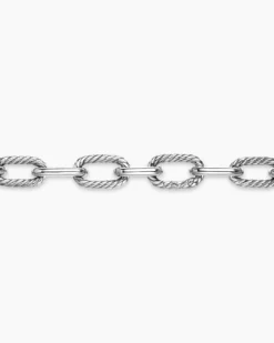 DY Madison® Chain Necklace Sterling Silver with 18K Yellow Gold, 11mm