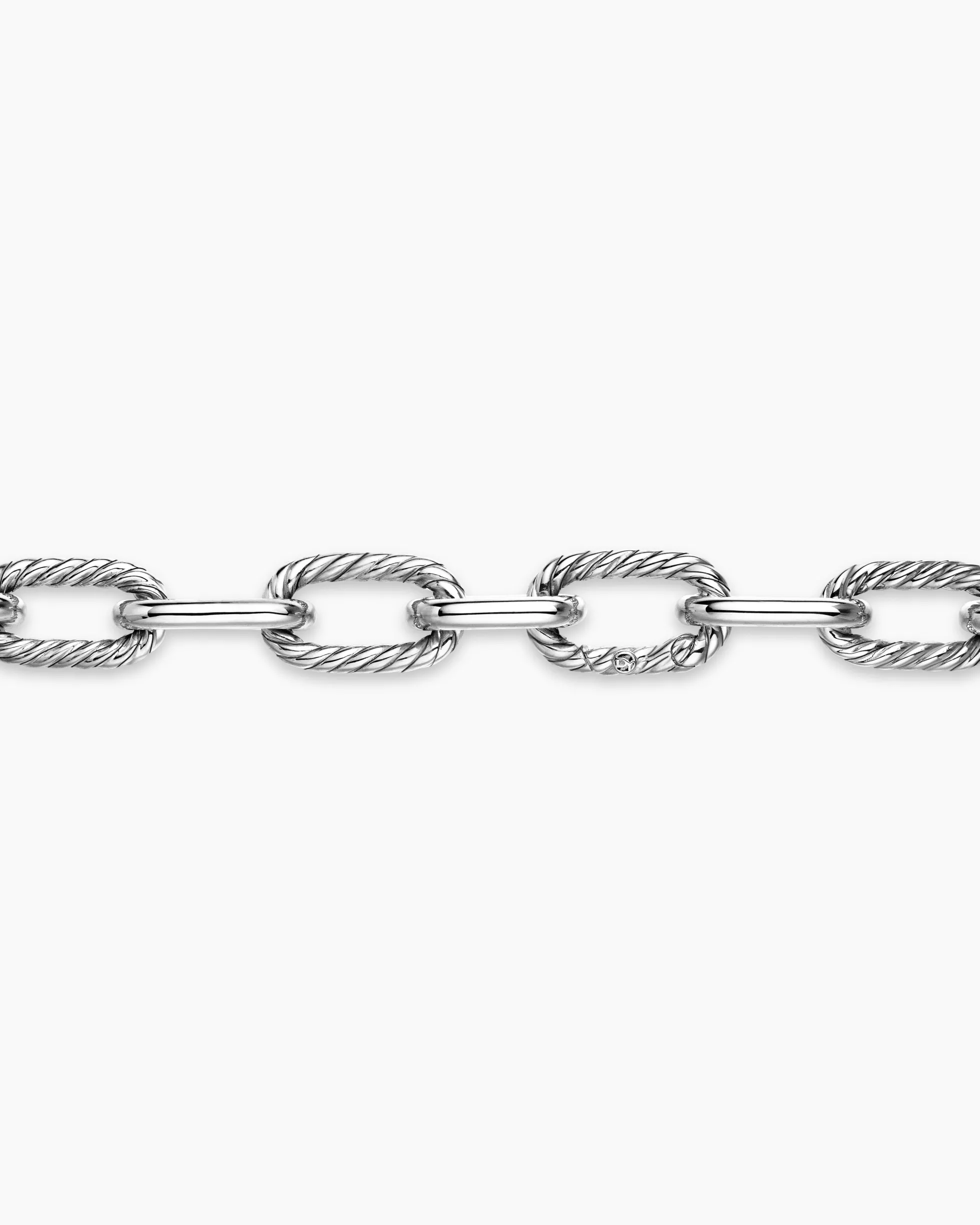DY Madison® Chain Necklace Sterling Silver with 18K Yellow Gold, 11mm