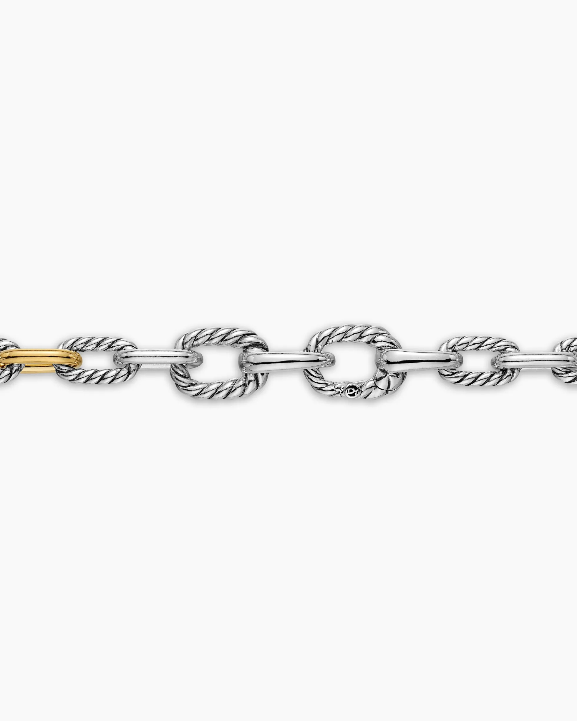 DY Madison® Chain Necklace Sterling Silver with 18K Yellow Gold, 5.5mm