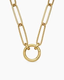 DY Madison® Elongated Chain Necklace 18K Yellow Gold, 5mm
