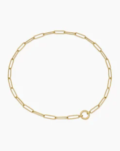 DY Madison® Elongated Chain Necklace 18K Yellow Gold, 5mm