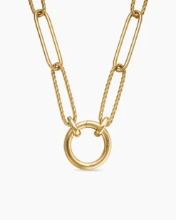 DY Madison® Elongated Chain Necklace 18K Yellow Gold, 5mm