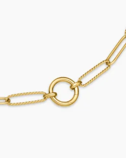 DY Madison® Elongated Chain Necklace 18K Yellow Gold, 5mm