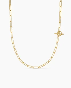 DY Madison® Elongated Chain Necklace 18K Yellow Gold, 3.5mm