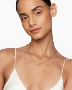 DY Madison® Elongated Chain Necklace 18K Yellow Gold, 3.5mm