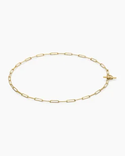 DY Madison® Elongated Chain Necklace 18K Yellow Gold, 3.5mm