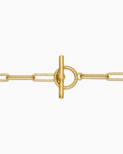 DY Madison® Elongated Chain Necklace 18K Yellow Gold, 3.5mm