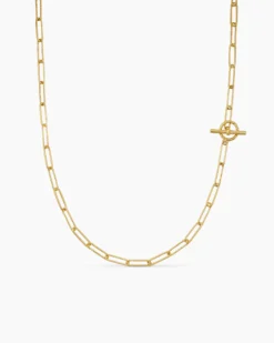 DY Madison® Elongated Chain Necklace 18K Yellow Gold, 3.5mm