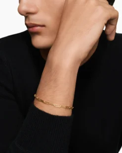 DY Madison® Link Bracelet 18K Yellow Gold, 3.5mm